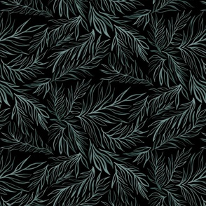 Botanical Leaf (Black / Green)