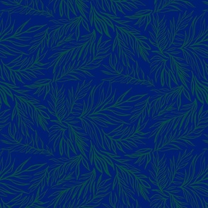 Botanical Leaf (Blue / Green)