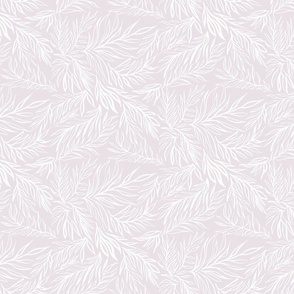 Botanical Leaf (Powder Pink / White)