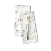 Seaside Toile // Gray // Small