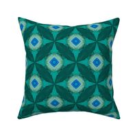 Green Basket Lotus Tile