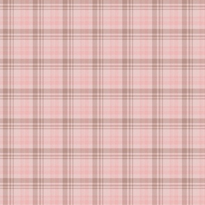 | Plaid Tan Decor and Home Pink Wallpaper Spoonflower Fabric,