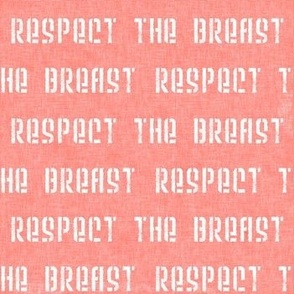 Respect the breast peach