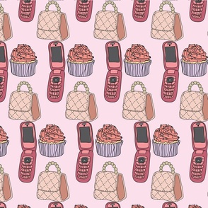 Girly Pink Pattern by Courtney Graben