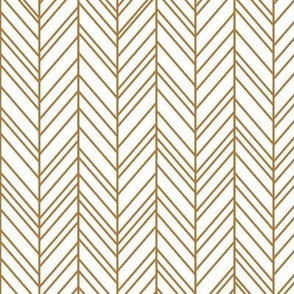 herringbone feathers caramel brown and white