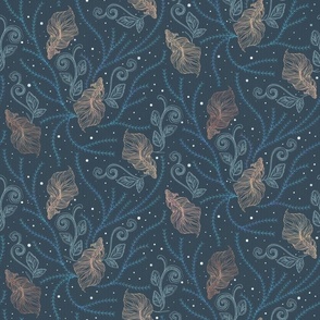 Goldfish in Leaver Lace [river bed Blue] medium