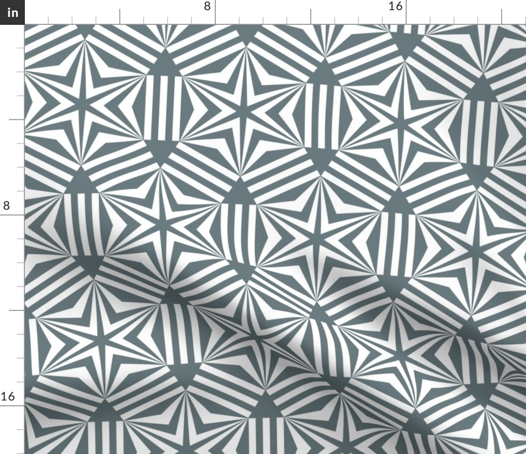 Slate gray Nordic Star mosaic