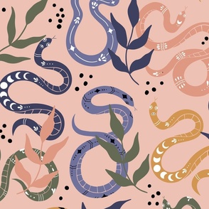 Snake seamless pattern 