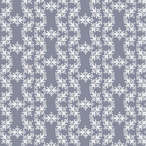  motif indien en blanc sur fond gris bleu
