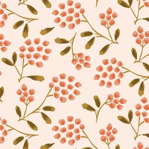 Clustered little flowers pattern // big scale