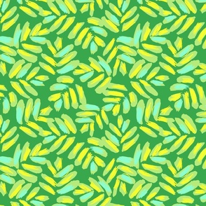 Textured bright tropical leaves // medium  scale