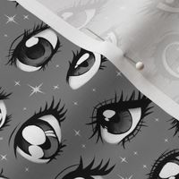  Shojo Anime Eyes Gray