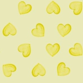 heart in yellow