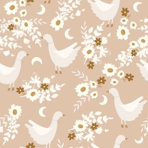 Sweet Goose Moon Floral Large