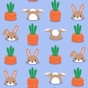 bunnies in the garden - peri - Easter - LAD22