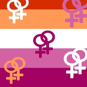 Lesbian Pride Symbol Flag 