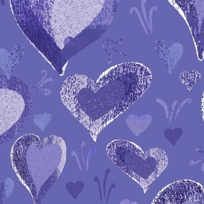 Very Peri Purple Heart pattern 