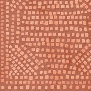 Adobe Terra Cotta Mosaic Square Tiles