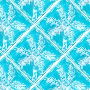Diamond pattern palm trees