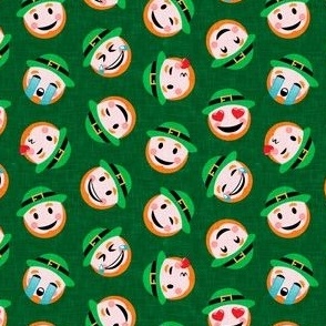 (small scale) leprechaun emojis - dark green - LAD22
