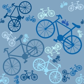 Large Blue Bikes 