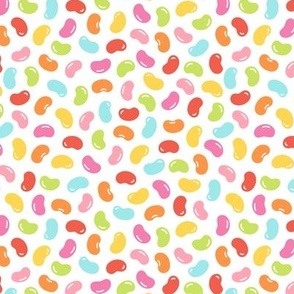 Jelly Bean Candy on White (Medium Scale)