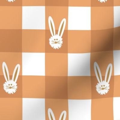 earthy gingham bunnies 