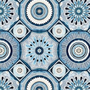 Octagonal Tile - blue