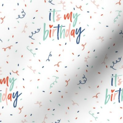 Its My Birthday Confetti - Brights, Medium Scale