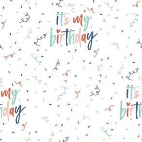 Its My Birthday Confetti - Brights, Large Scale