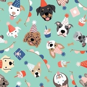 Puppy Party - Brights, Large Scale