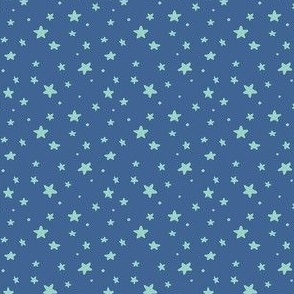 Birthday Stars - Blue, Medium Scale