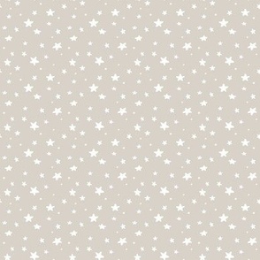 Birthday Stars - Beige, Medium Scale