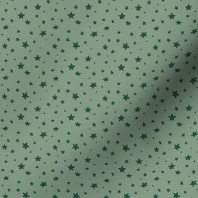 Birthday Stars - Green, Medium Scale