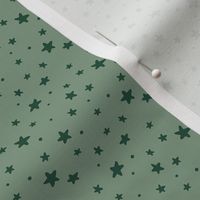 Birthday Stars - Green, Medium Scale