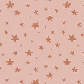 Birthday Stars - Terracotta, Large Scale