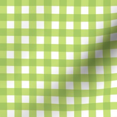 spring gingham green - 0.5in