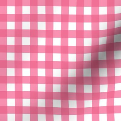 spring gingham pink - 0.5in