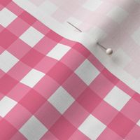 spring gingham pink - 0.5in