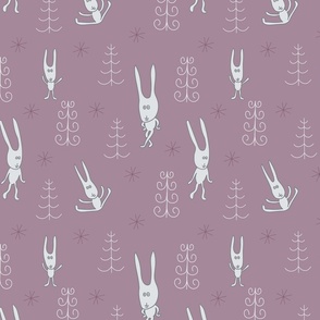 Funny hares pattern 