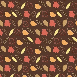 Autumn leaves pattern