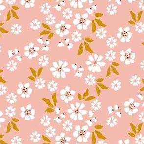 ditsy floral rose pink