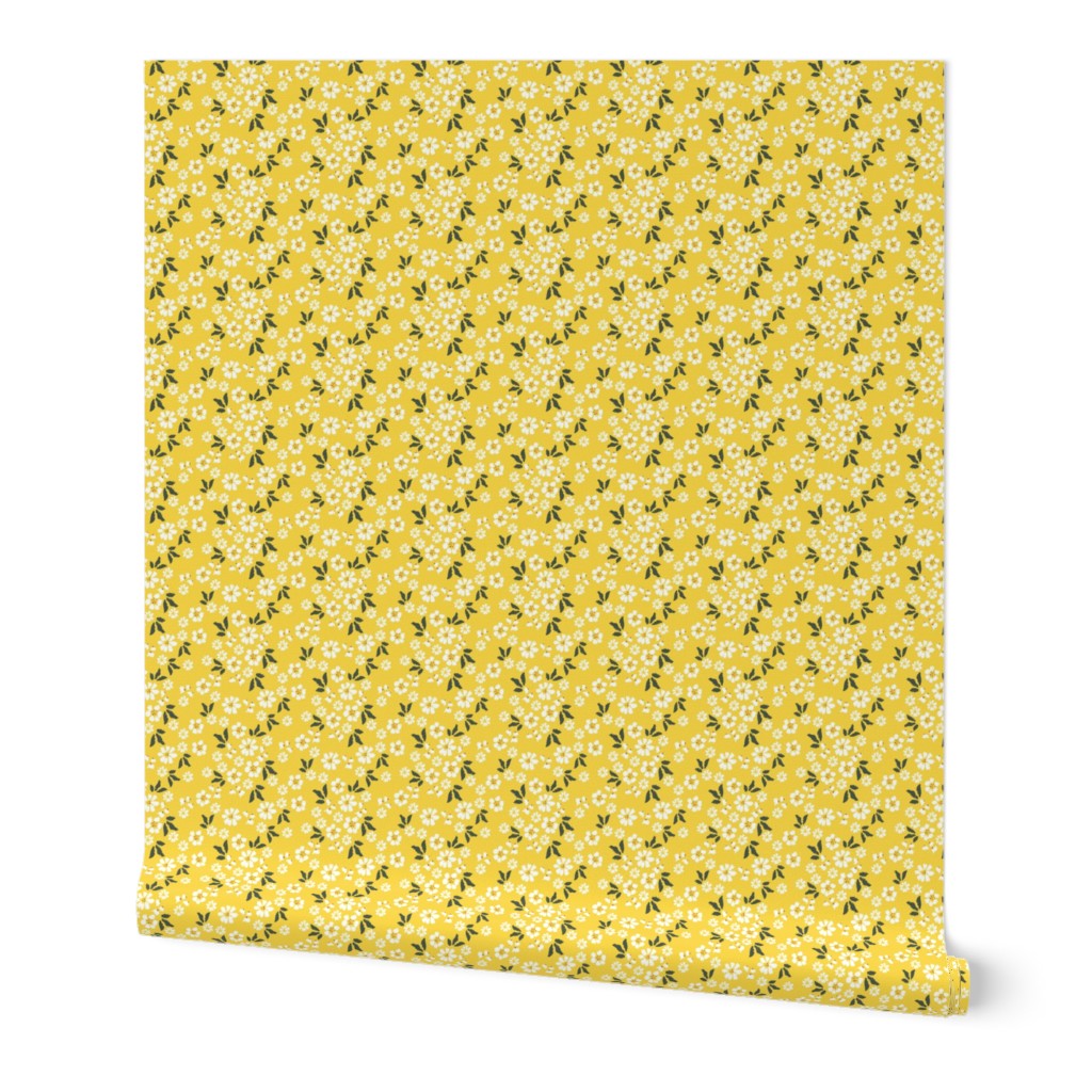 ditsy floral yellow