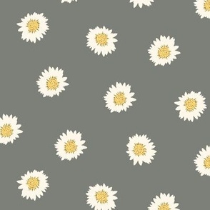 daisy muted green