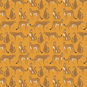 Small Spring Cheetah Pattern - Honey Yellow