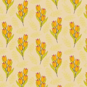 Tulips in Marigold