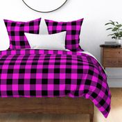 buffalo plaid black and fuchsia 6x6