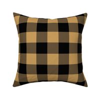 buffalo plaid black and khaki 4x4