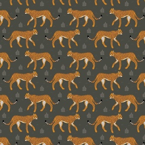 Autumn Cheetah Pattern - Dark Gray Medium