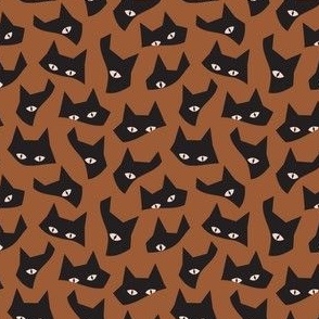 Peek-a-boo cats brown small scale